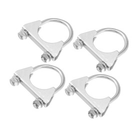 TUCKBOLD Round U Bolt Muffler Exhaust Clamps for Car / 1.75" ID 45mm / 4 Pcs Automotive Parts
