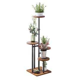 VonDream 5 Tier Plant Stand Indoor, Tiered Plant Stands for Indoor Plants Multiple, Corner Flower Stand for Living Room, Multi-Layer Vintage Design Plant Shelf