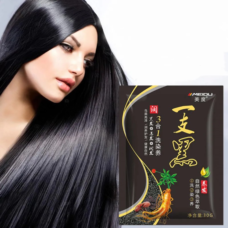 15 Piezas Paquete Shampoo Tinte Instantáneo 15min Cubre Cana