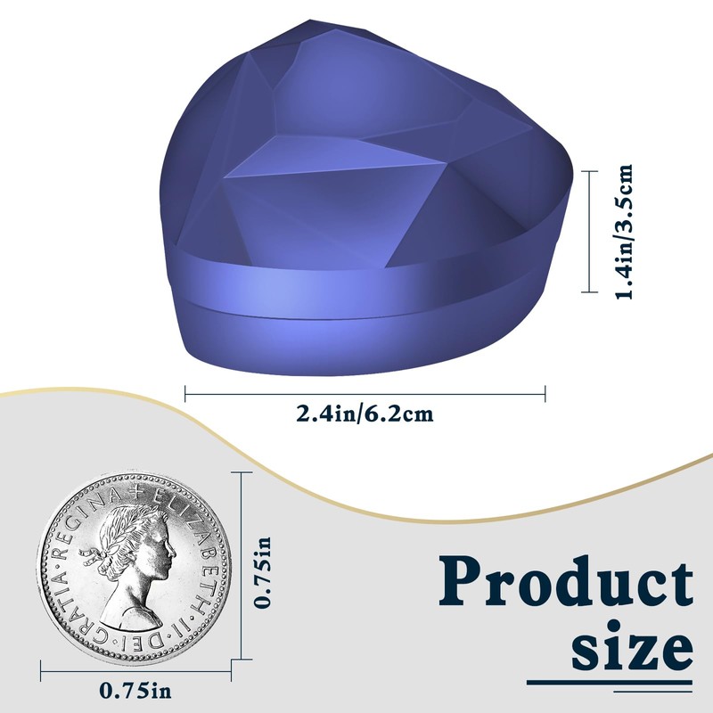 Blue Sixpence Coin Wedding Gift Box for Bride, Mother of