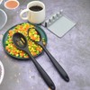 Armrouns 2PCS Silicone Nonstick Spoons, Heat Resistant, BPA Free, Ergonomic,