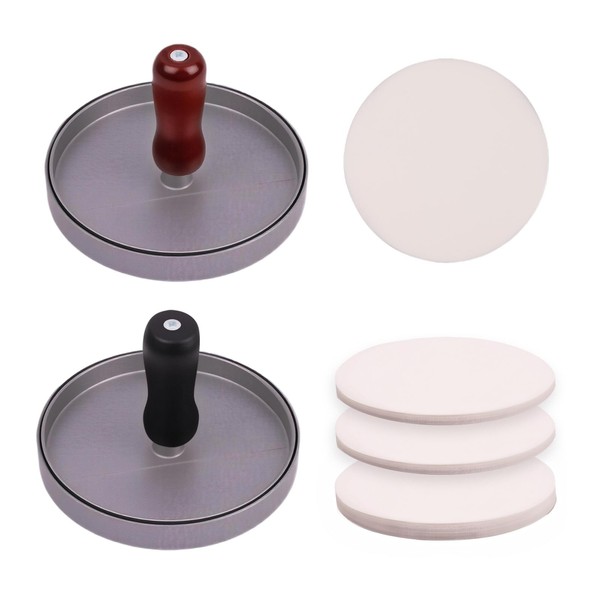 Gaahkai 2 Packs Hamburger Press Patty Maker, 4.5" Non-stick Burger