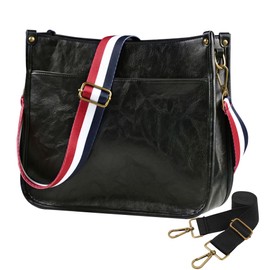 JAMfit Crossbody Bag for Women Vegan Leather Hobo Handbags Trendy Shoulder Purse Handbag With 2 Adjustable Strap