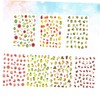 Healvian 12sheets Cherry Leaf Nail Art Stickers Fruit Nail Sticker