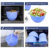 BoxedHome Mixing Bowl Set Plastic Salad Bowl Non-Slip Stackable Serving