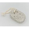 Natural pumice stone made in Japan oval shape with string