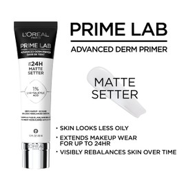 L'Oreal Paris Prime Lab Up to 24H Matte Setter Face Primer Infused with Salicylic Acid to Grip and Extend Makeup with a No Shine Finish, 1.01 Fl Oz