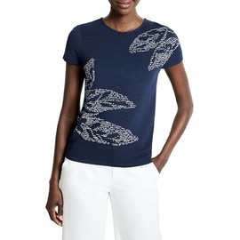 NIC+ZOE Women's Midnight Garden Sweater TEE, Indigo Multi