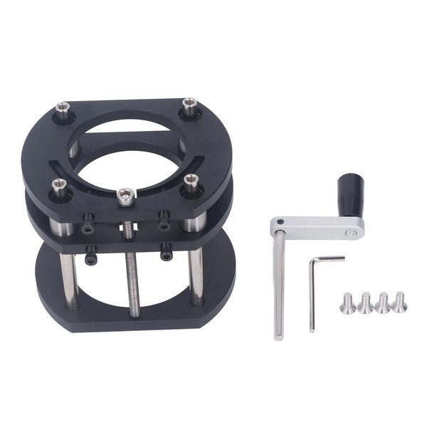 Router Lift Base, Aluminum Alloy Stainless Steel 4 Jaw Clamping,