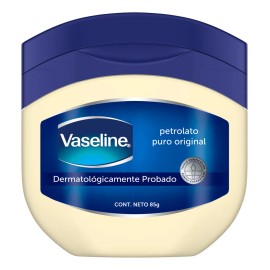 Vaseline Petrolato Puro Dermatolgicamente Probado, Uso Da y Noche, Piel Seca y Sensible, 85g