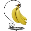 Blue Donuts Black Banana Holder Rack Sturdy Design Keeps Bananas