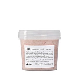Davines SOLU Sea Salt Scrub Cleanser | Exfoliante de sal marina para cuero cabelludo | 250 ml