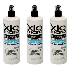 Tres Shampoo Cola Caballo Xiomara Crecimiento Reparación