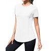 Rapbin Workout Shirts Women Short Sleeve Crew Neck UPF 50+