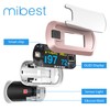 mibest OLED Finger Pulse Oximeter, O2 Meter, Dual Color White/Rose