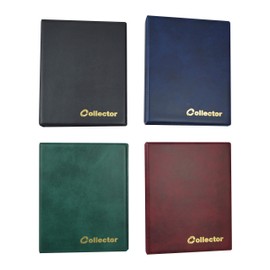 COLLECTOR - Coin Album for 126 mix sizes coins, 10 Pages, 2.5 cm thick, Includes Pockets for Small to Large Coins (Black)