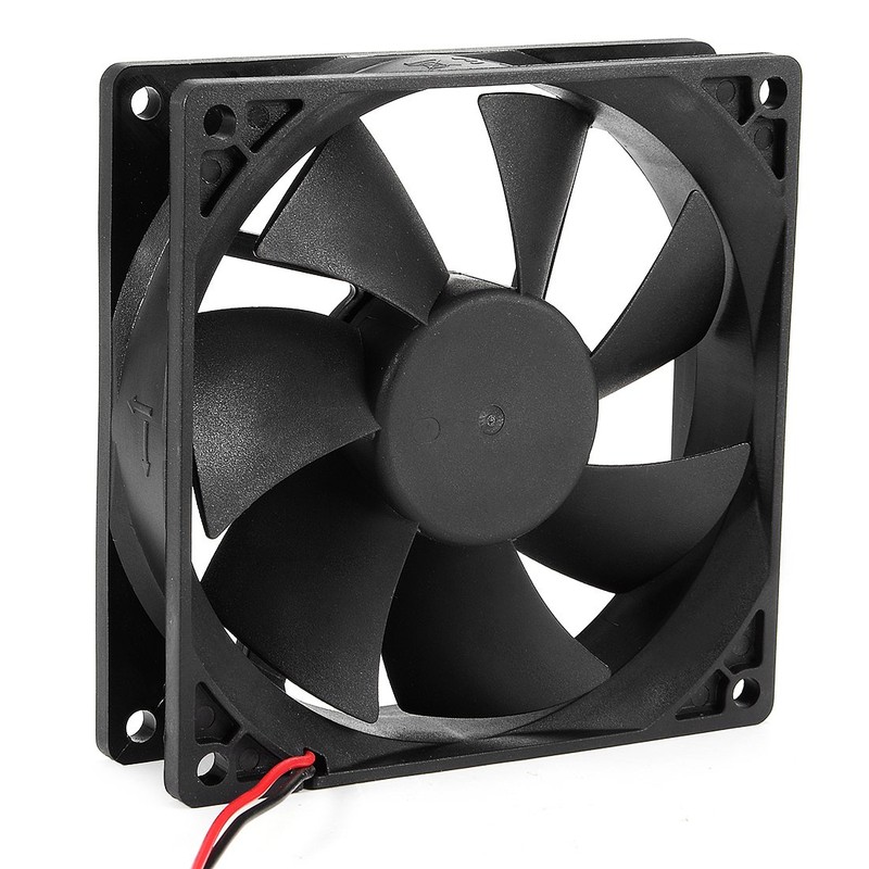 uxcell 92mm x 25mm 12V DC Cooling Fan Long Life