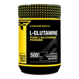 Primaforce Pure L-Glutamine Powder Unflavored, 1 unit, 500g / 프리마포스 퓨어 L-글루타민 파우더 무맛, 1개, 500g