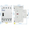 Baomain 24V AC 4-Pole Modular Contactor, 63A 4NC Normally Closed,