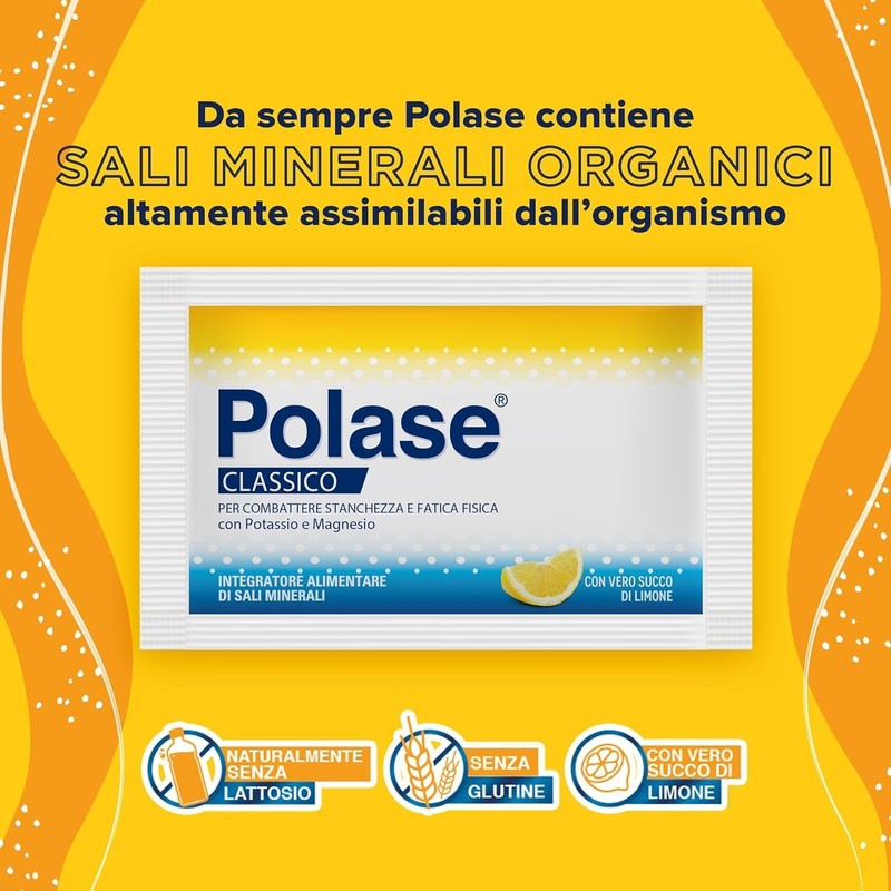 Polase Classico, Magnesio e Potassio, Integratore Alimentare, contro Stanchezza e