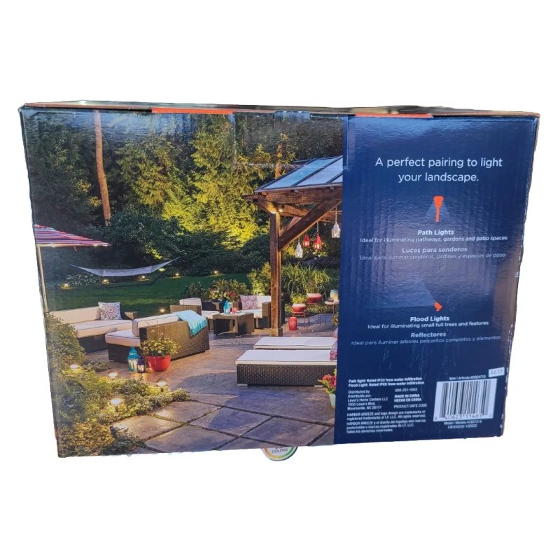 Harbor Breeze 15-Lumen Black Solar LED Outdoor Path Light Kit