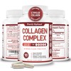 Premium Multi Collagen Peptide Capsules (Types I,II,III,V,X) - Anti-Aging Formula,