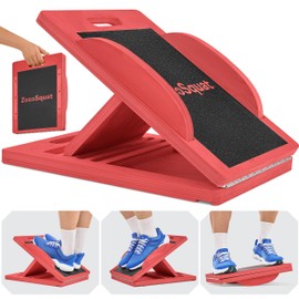 slant Board Turns Into balance board - Premium Calf Stretcher and Wobble Board for Effective Calf Stretching and Squats