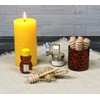 Richland Amber Chunky Honeycomb Glass Votive & Tealight Candle Holder