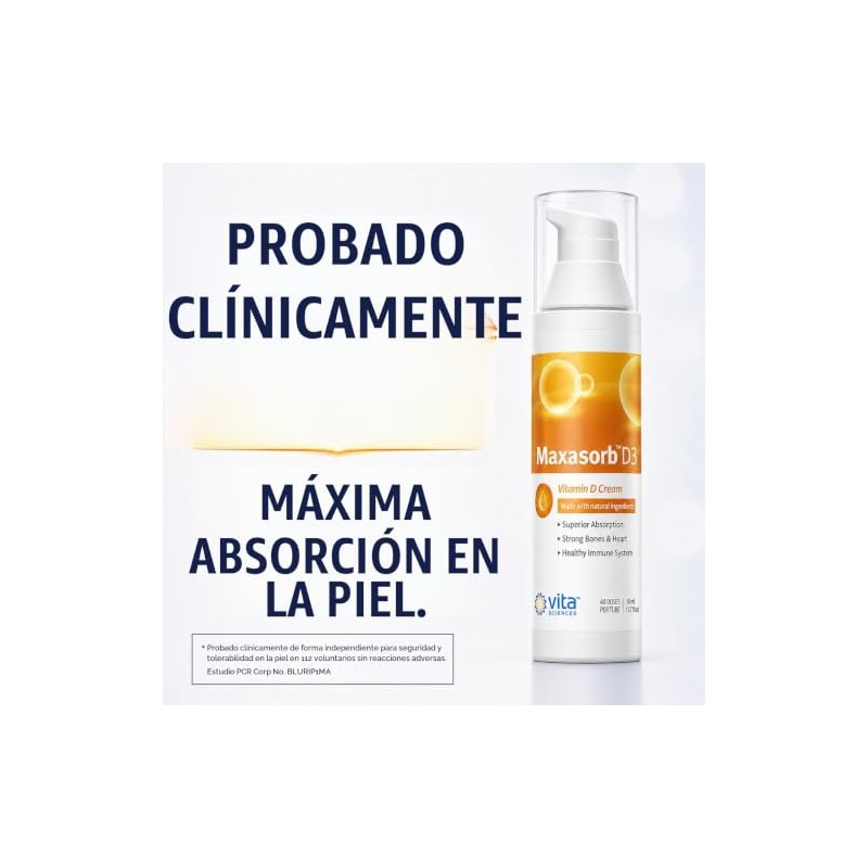Vita Sciences Vitamin Skin Cream 2000iu Maxasorb Lotion