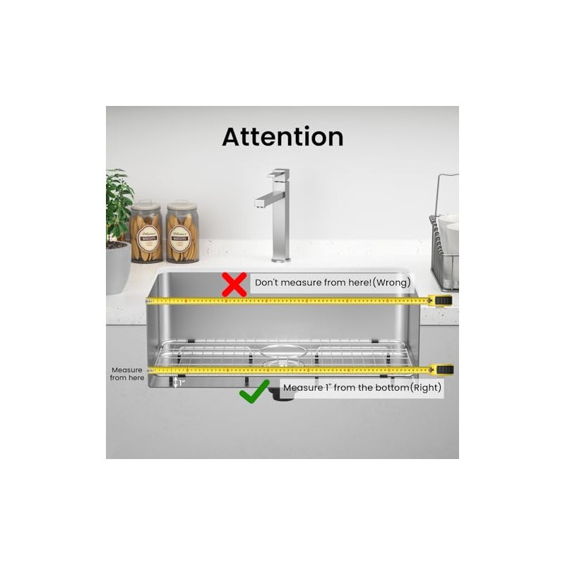 Kitchen Sink Grid and Sink Protectors, Stainless Steel Sink Grids