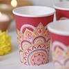 Ginger Ray Happy Diwali Paper Party Cups 8 Pack, DW-109,