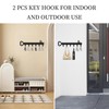 GENHH Pack of 2 Key Rack, Key Holder Wall in