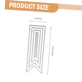 Operitacx DIY Craft Stencils Cutters Carbon Steel Embossing Templates for Bookmarks Projects