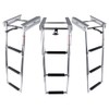 Pontoon Boat Ladder,3 Step Telescoping Ladder Under Platform Slide Mount