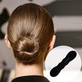 YANGWRshop 2 Pcs Hair Bun Maker for Women, Sponge Hair Bun Shaper, Non-Slip Bun Updo Curler, Hair Styling Accessories for Long Thin Straight Wavy Hair