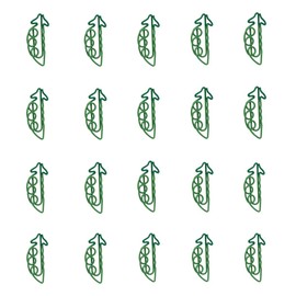 Gullor Cute Paper Clips, Vegetable Shape Paperclips, Memo Clips, Shaped Bookmarks, 20 Pieces, Pea