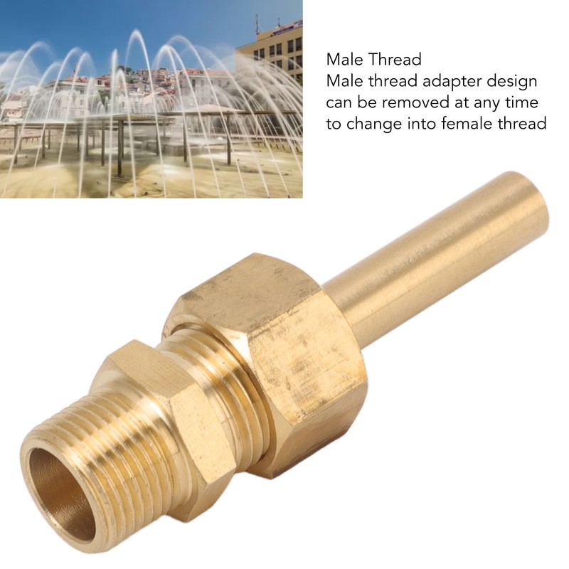 4 PCS Water Fountain Nozzles Pure Copper Large Hexagonal Direct