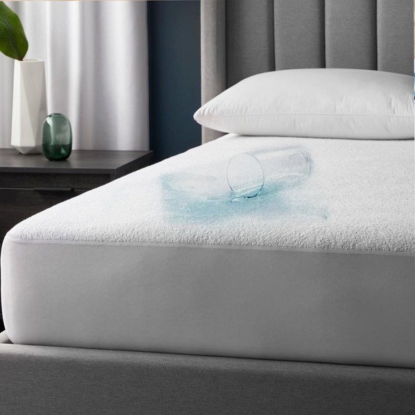 My home store Waterproof Mattress Protector Double Bed with Deep
