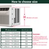 Flehomo Window Air Conditioner Side Panels with Frame, Adjustable Insulation