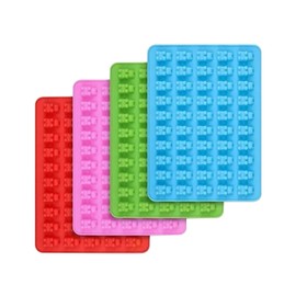 0de Gominola, 4 Juegos de Molde Gominola Grande Silicona 200 Cavidades Caramelo para el Hogar Tiendas Repostería