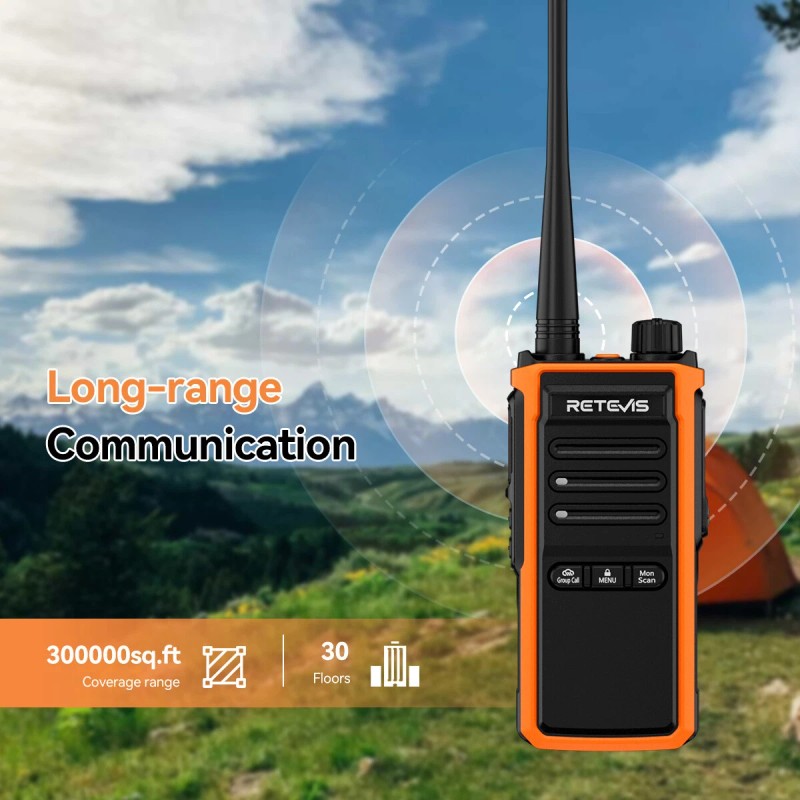 Retevis C5B IP67 Waterproof Walkie Talkie Long Range Two Way