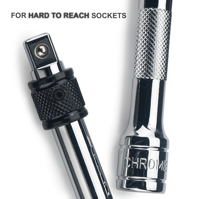 NEIKO 00295A 3/8" Drive Locking Extension Bar Set, 3 Piece,