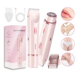 Depiladora De Bikini Para Mujer Electrica Doble Cabeza 2in1 Depiladora Electrica Depilador De Cejas Depilador Facial Depiladora Para Mujer Depiladora 