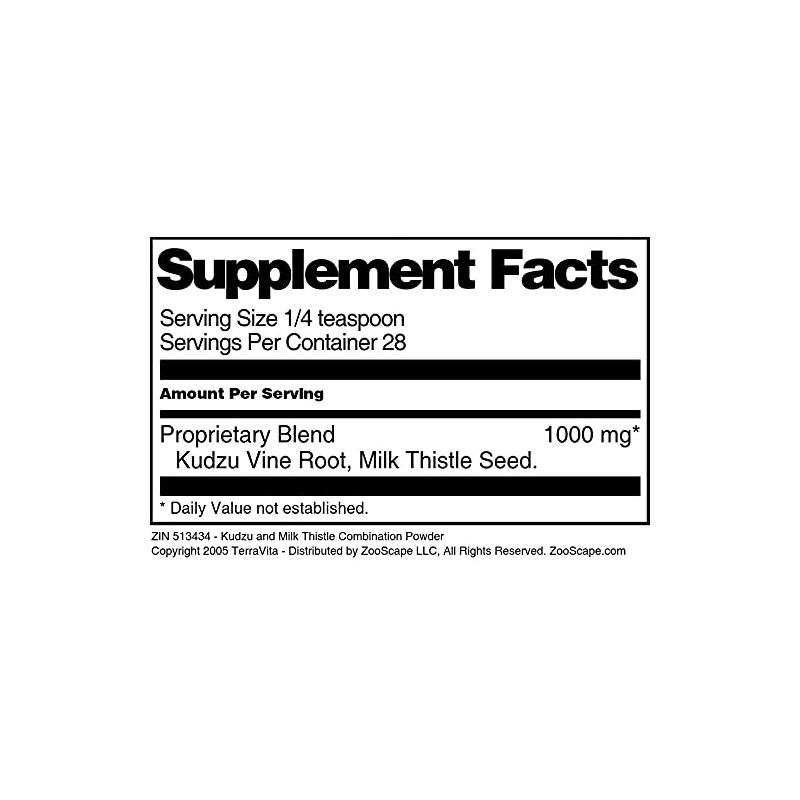 Kudzu and Milk Thistle Combination Powder (1 oz, ZIN: 513434)