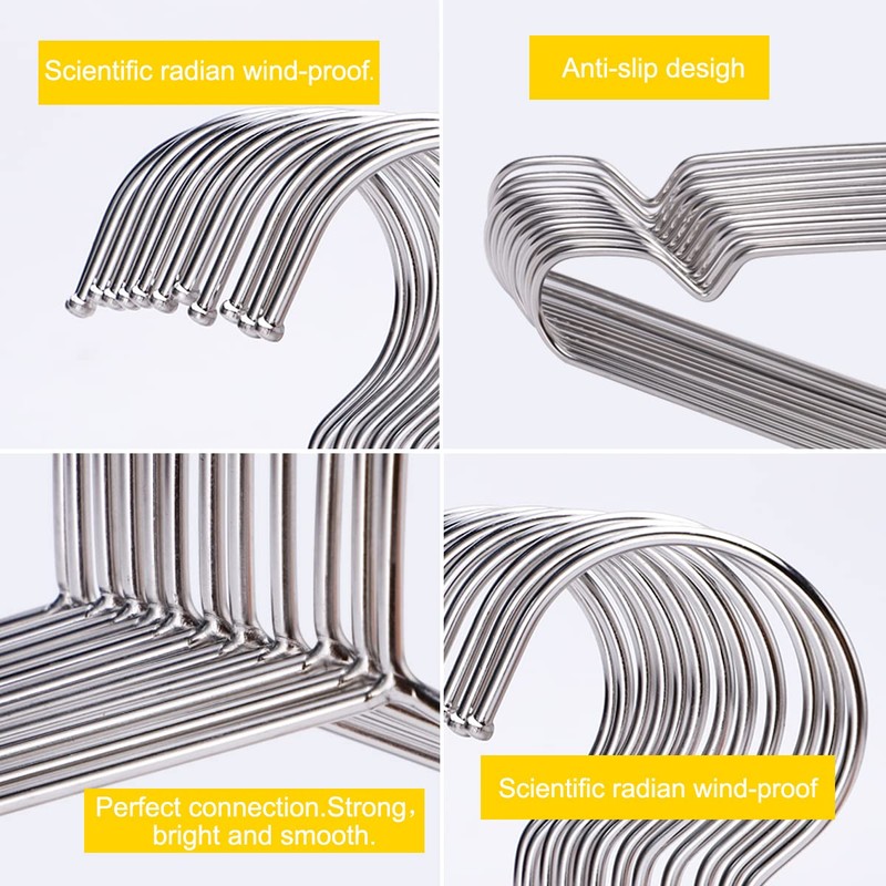 Hangers 100 Pack Wire Hangers Heavy Duty Clothes Hanger Ultra