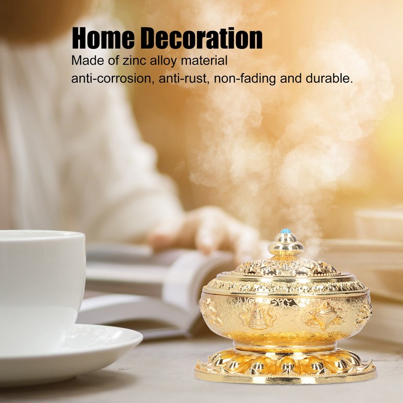 Zinc Alloy Incense Holder Burner Ancient Style Ornament Crafts for