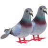 Yardwe 2PCS Simulation Pigeon Model, Foam Fake Pigeon Artificial Animal