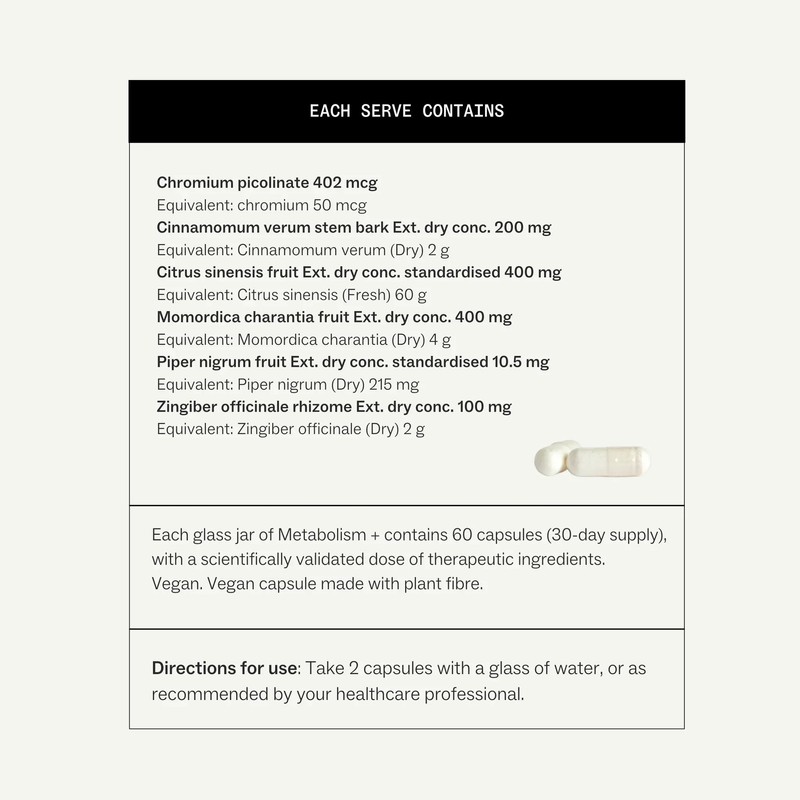 My Way Up Metabolism + 60 Hard Capsules
