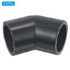 PATIKIL UPVC Pipe Fitting, 2 Pack 45 Degree Elbow Pipe