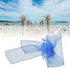 10Pcs Organza Banquet Chair Sash Exquisite Chair Bows Sashes for